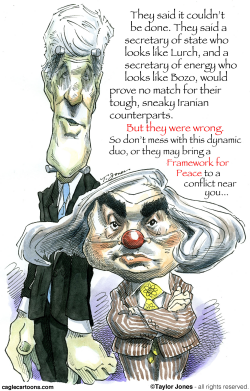 JOHN KERRY AND ERNEST MONIZ  by Taylor Jones