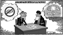 ACUERDO NUCLEAR CON IRAN DE OBAMA by Bob Englehart