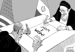 ACCORD WITH IRAN by Patrick Chappatte