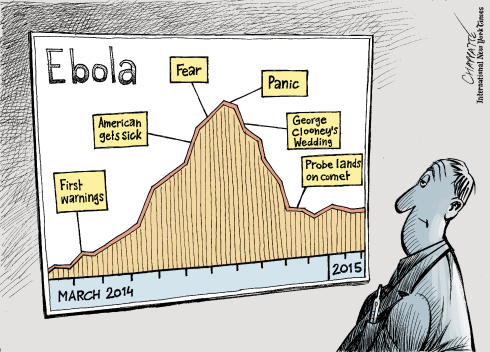  EBOLA, ONE YEAR ON by Patrick Chappatte