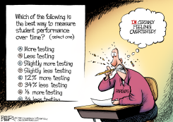 TESTING STRESS by Nate Beeler