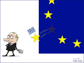 GREECE CIPRAS AND PUTIN by Sergei Elkin