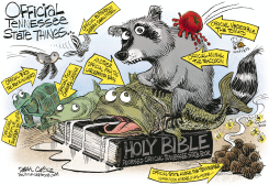 THE BIBLE AND OTHER OFFICIAL TENNESSEE STUFF by Daryl Cagle