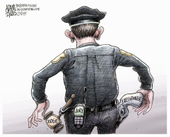 OFFICER SLAGER by Adam Zyglis