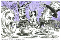 HILLARY IN WONDERLAND  by Taylor Jones