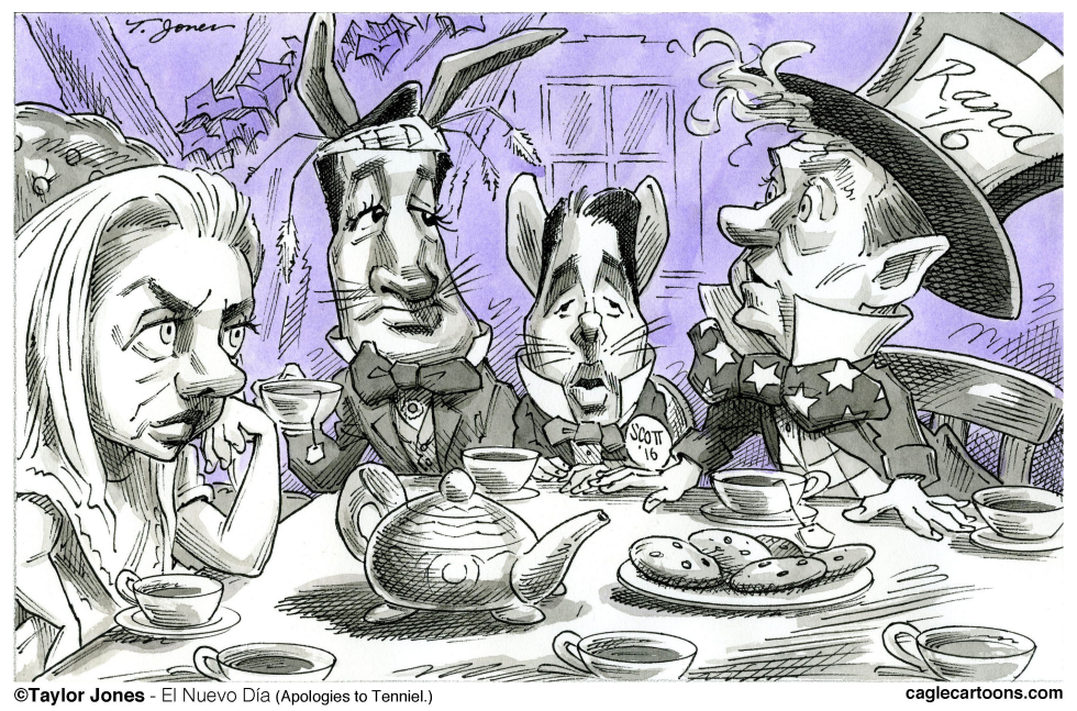  HILLARY IN WONDERLAND  by Taylor Jones