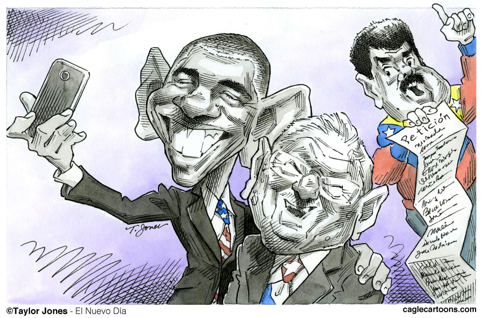  OBAMA, CASTRO AND MADURO  by Taylor Jones