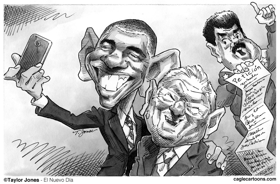  OBAMA, CASTRO Y MADURO by Taylor Jones