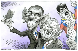 OBAMA, CASTRO Y MADURO  by Taylor Jones