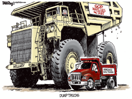 DUMP TRUCKS  by Bill Day