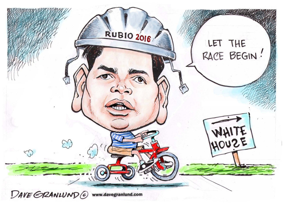  RUBIO 2016 RACE by Dave Granlund