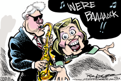 HILLARY & BILL ARE BACK by Milt Priggee