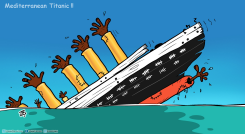 MEDITERRANEAN TITANIC  by Emad Hajjaj