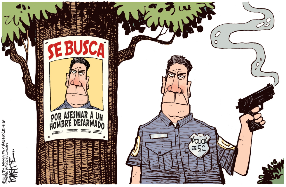  POLICIA ASESINO DE SC  by Rick McKee