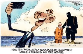 ISIS MURDERS CHRISTIANS by Rick McKee