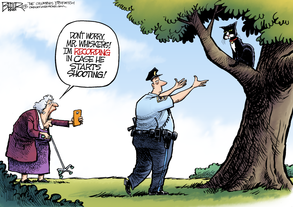  POLICING THE POLICE by Nate Beeler