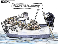 MIGRANT BOAT by Steve Sack