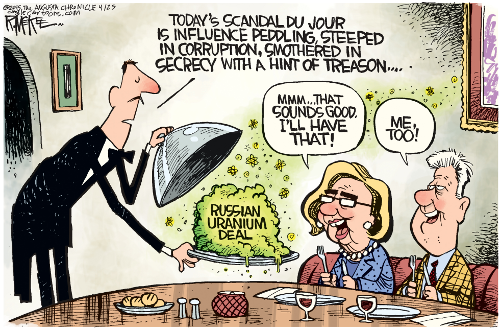  CLINTON URANIUM DEAL by Rick McKee