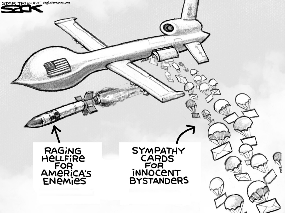  DRONE CONDOLENCES by Steve Sack