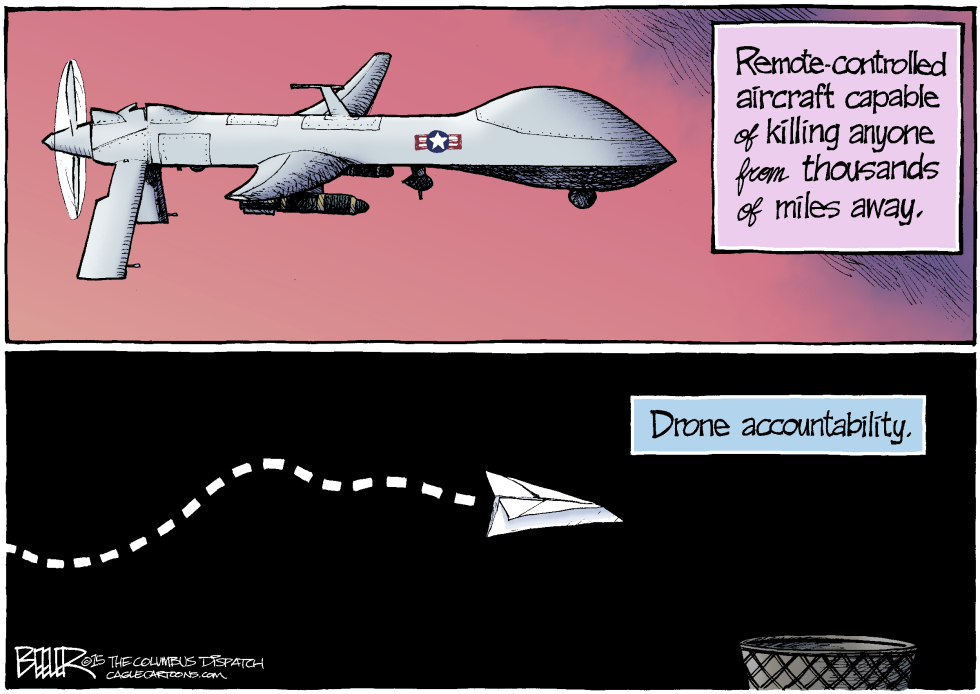  DRONE STRIKES by Nate Beeler