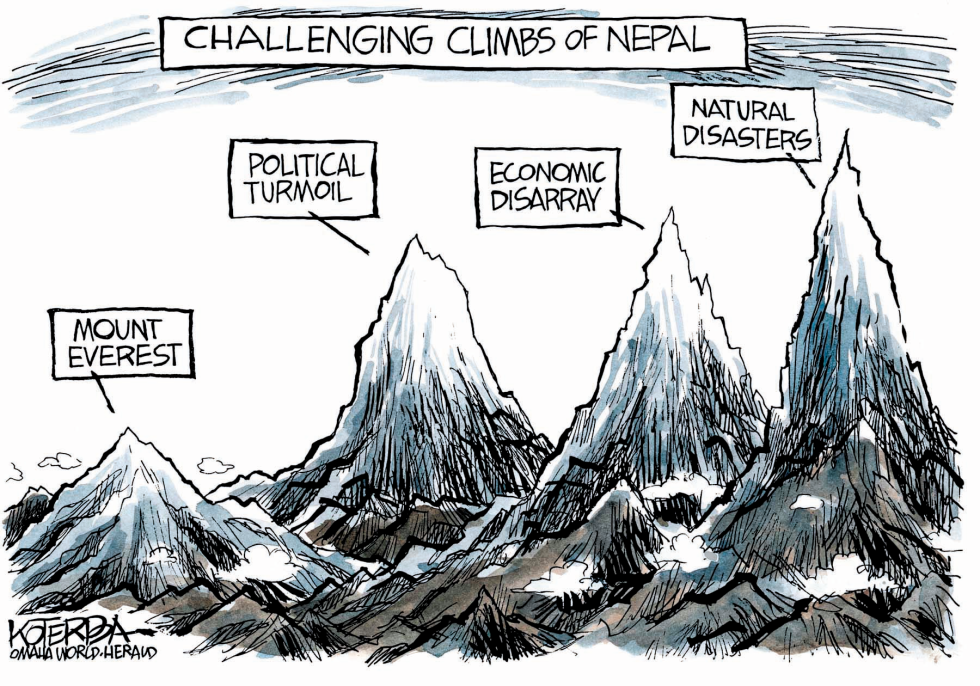  CHALLENGING CLIMBS OF NEPAL by Jeff Koterba