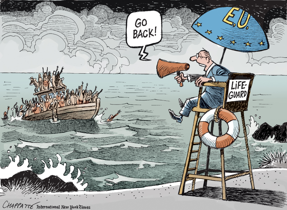  EUROPEAN LIFEGUARD by Patrick Chappatte