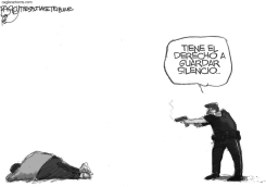 TIROTEOS DE LA POLICIA by Pat Bagley