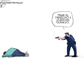 TIROTEOS DE LA POLICIA  by Pat Bagley