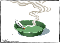 SCOTUS SHOOTS DOWN POT by Bob Englehart