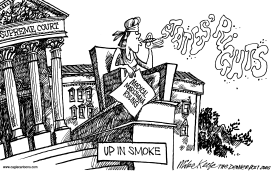 MEDICAL MARIJUANA RULING by Mike Keefe