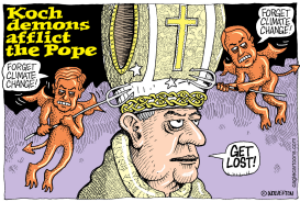 KOCHS PRESSURE POPE ON CLIMATE CHANGE by Wolverton