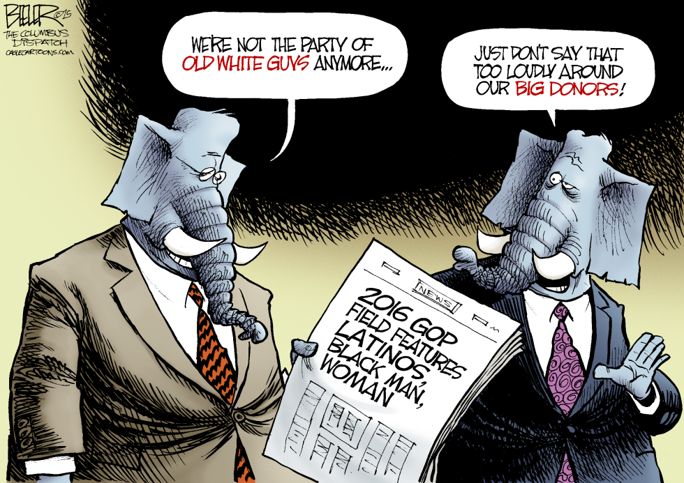  GOP DIVERSITY by Nate Beeler