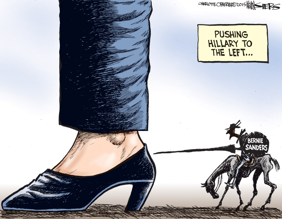  PUSHING HILLARY by Kevin Siers