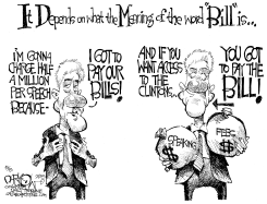 PAY THE BILL CLINTON by John Darkow