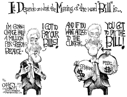 PAY THE BILL CLINTON by John Darkow