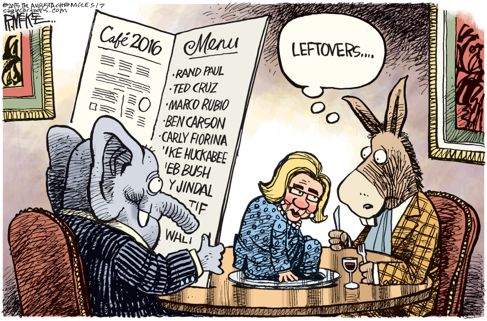  HILLARY LEFTOVERS by Rick McKee