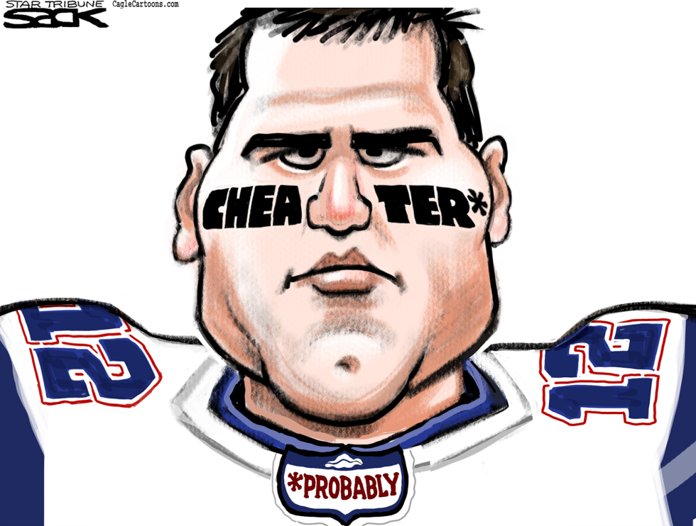  CHEATER BRADY by Steve Sack