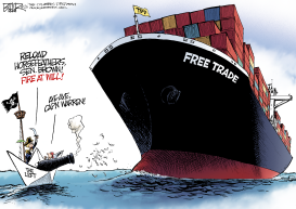 TRANS-PACIFIC PIRATES by Nate Beeler