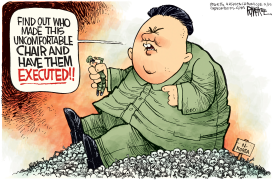 KIM JONG UN EXECUTES by Rick McKee