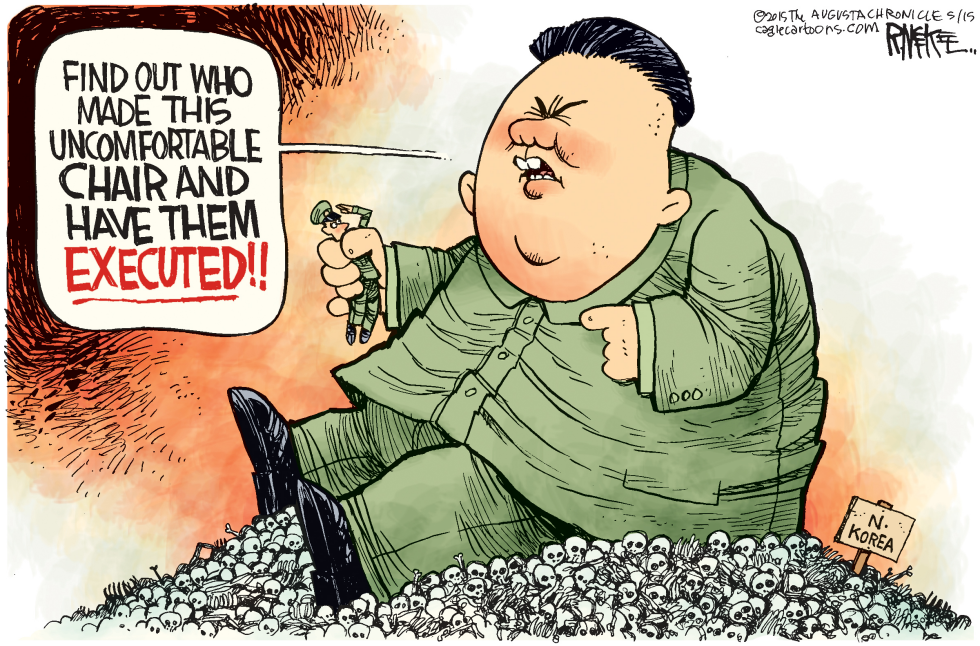  KIM JONG UN EXECUTES by Rick McKee