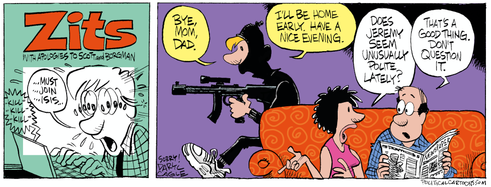  ISIS ZITS PARODY by Daryl Cagle