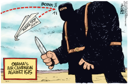 ISIS AIR CAMPAIGN by Rick McKee