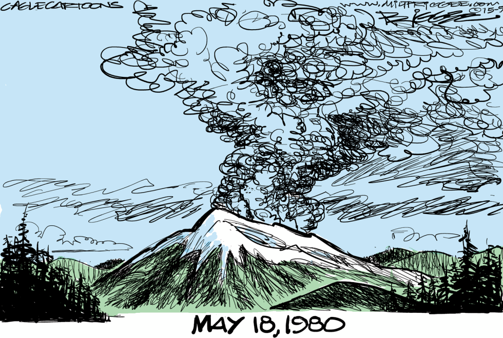  MOUNT ST HELENS ANNIVERSARY by Milt Priggee