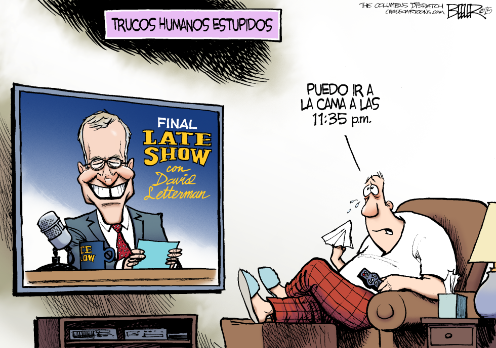  DAVID LETTERMAN  by Nate Beeler