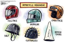 MOTORCYCLE HEADWEAR by Rick McKee