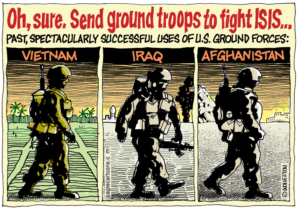  GROUND TROOPS TO FIGHT ISIS by Wolverton