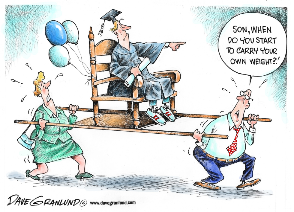  GRADS AND PARENTS by Dave Granlund