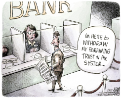 COLLUDING BANKS by Adam Zyglis