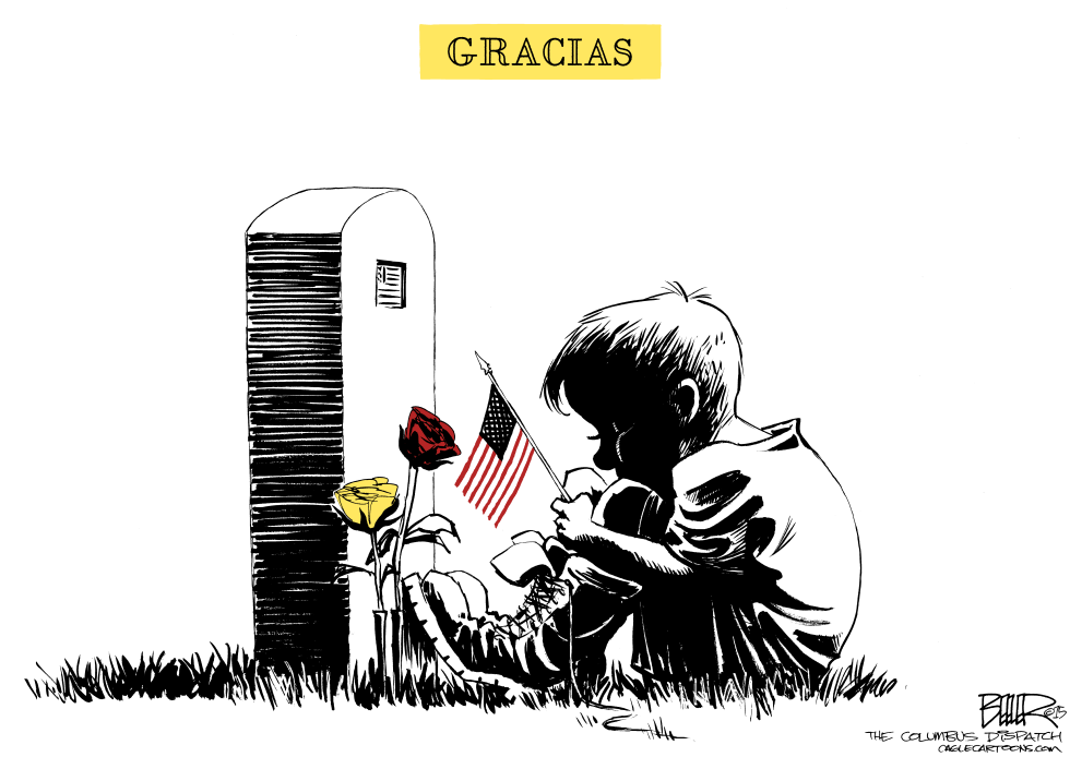  GRACIAS DIA DE LOS CAIDOS  by Nate Beeler