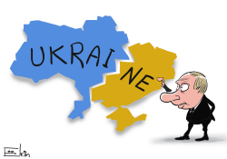 PUTIN SHARES UKRAINE by Sergei Elkin